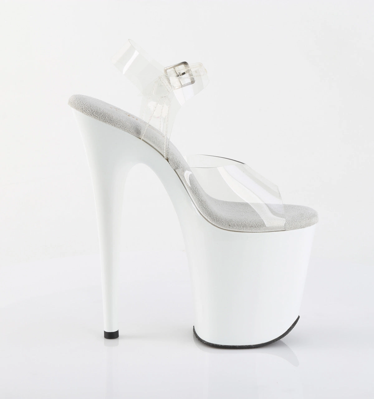 Origin High Heels 8 Inch Heel FLAMINGO-808 Clear White
