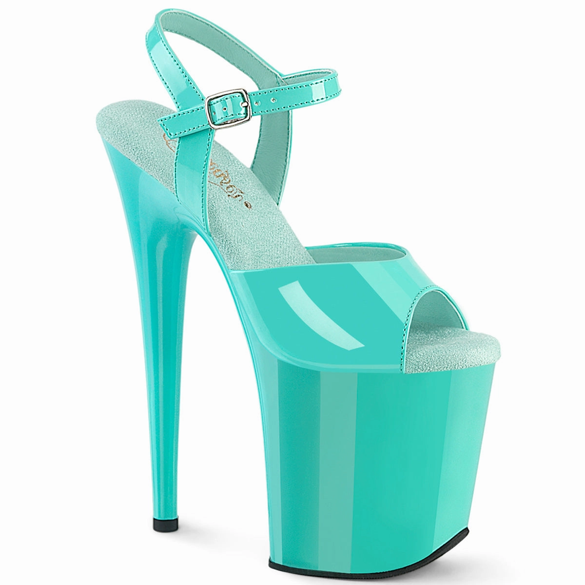 Summer High Heel Sandals 8 Inch Heel FLAMINGO-809 Aqua