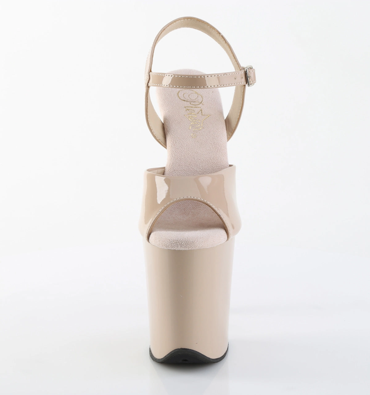 High Flat Heels 8 Inch Heel FLAMINGO-809 Nude Patent