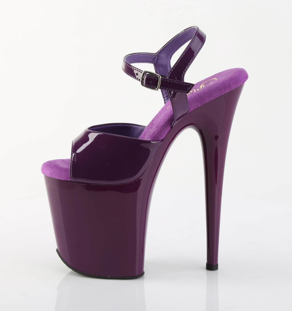 High Heel Stomping 8 Inch Heel FLAMINGO-809 Purple