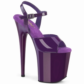8 Inch Heel FLAMINGO-809 Purple High Heel Shoes Pakistan