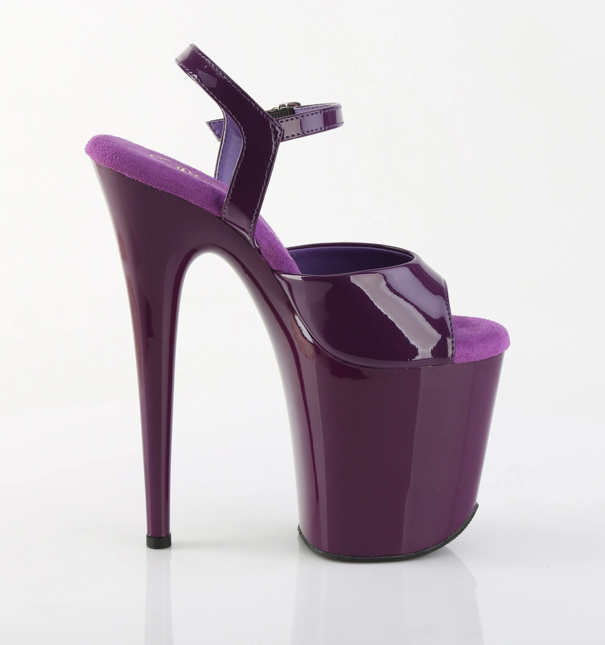 8 Inch Heel FLAMINGO-809 Purple High Heels From Italy