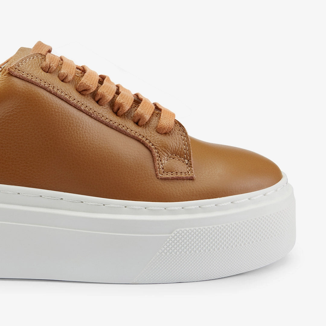 *AILANI BROWN - platform leather sneaker Zebra High Heel Chair