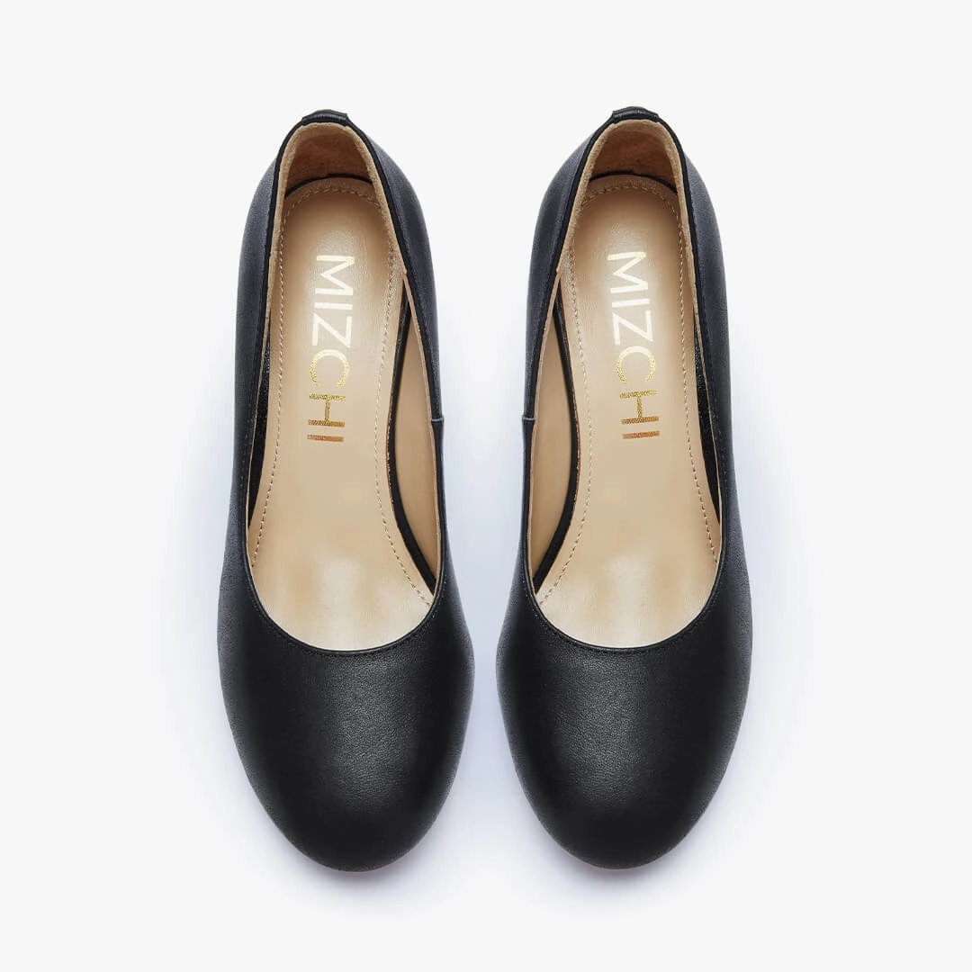Cushioning For High Heels *BAMBI - black round toe platform