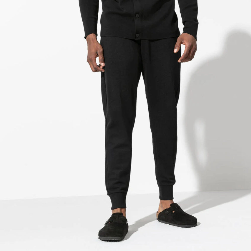 Birkenstock Boston Mocha Suede Soft Footbed Clog (Unisex) Sparkly Sandals