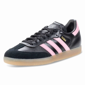 adidas Samba Inter Miami Soccer Shoes (Black/Light Pink/Gum) Adidas Run Shoes