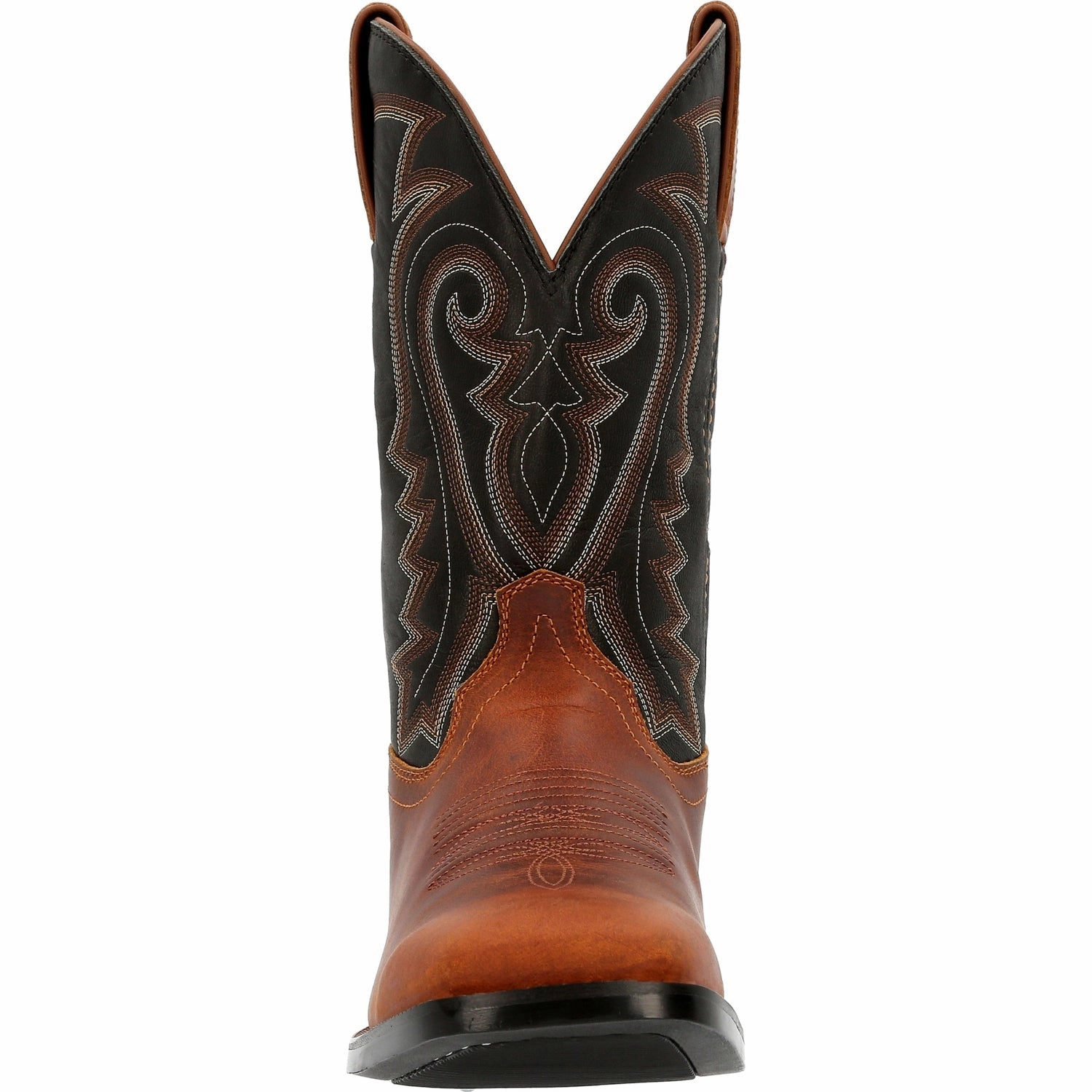 Show Boots Durango Mens Westward Western Inca Brown/Black Leather Cowboy Boots