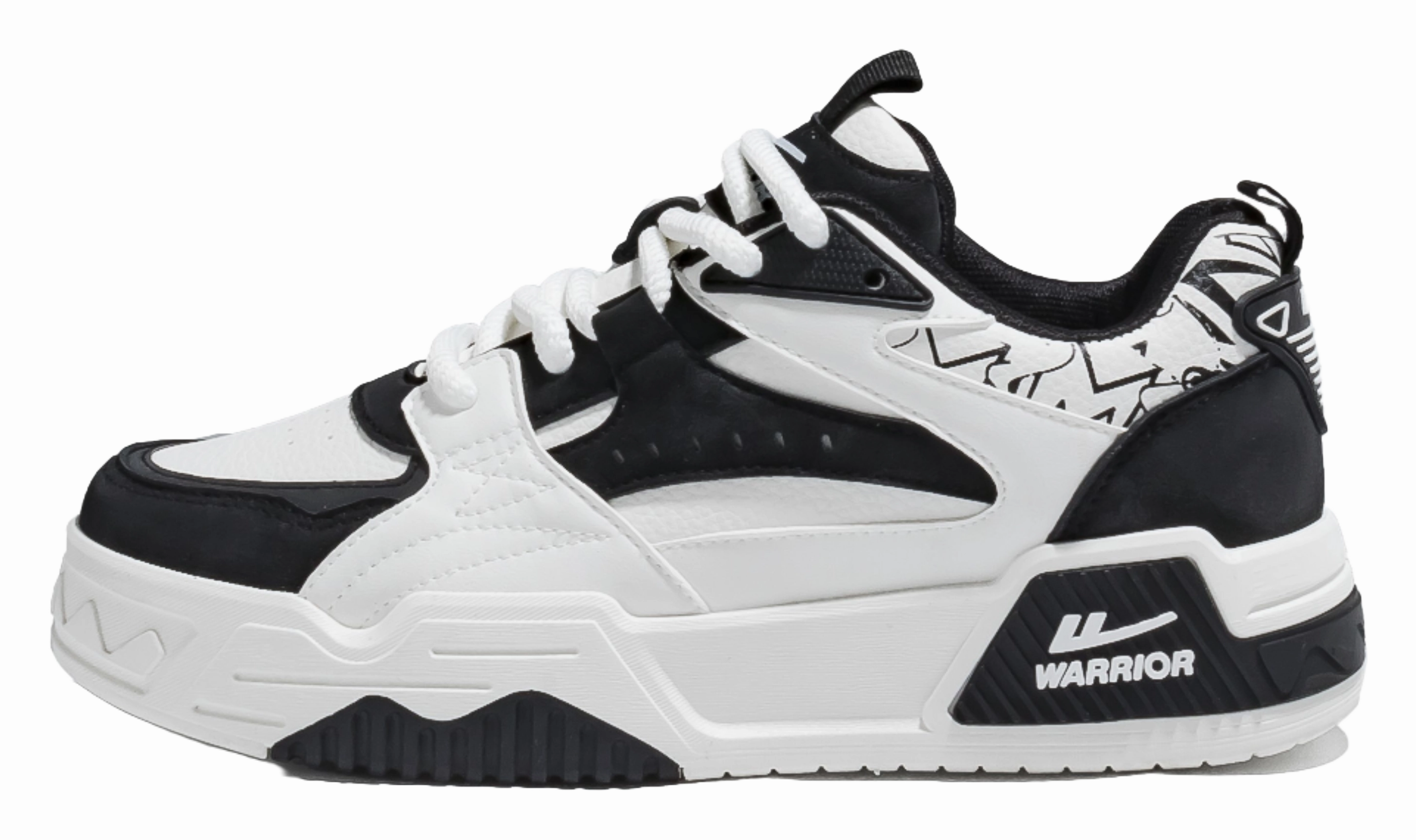 Warrior Low top Skateboard Shoes Men's Beige Gray