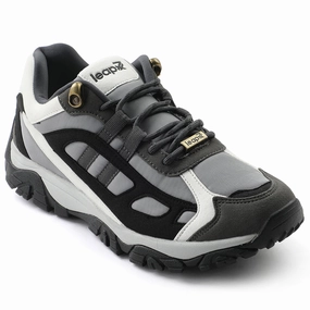 Leap7x Light Grey Sports Lacing Running Shoes For Men EAST-1 By Liberty Fastest Running Shoes