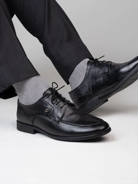 Casual Shoes Italian Alberto Torresi Genuine Leather Black Laceup Formal Shoes for Men