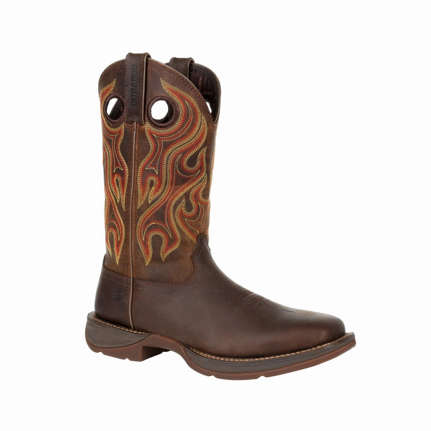 Boots Sam Edelman Durango Mens Rebel Western Dark Chestnut Leather Cowboy Boots