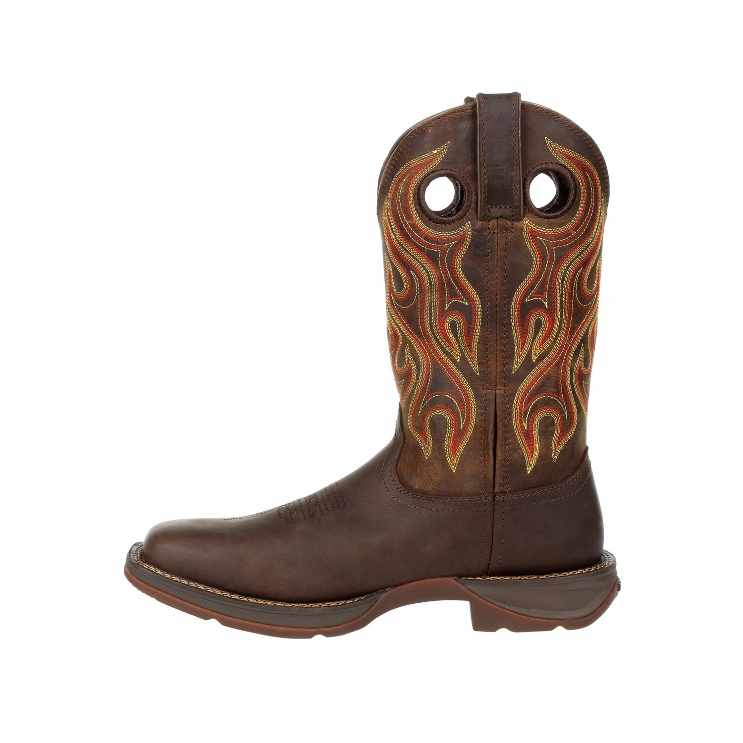Boots And Chukkas Durango Mens Rebel Western Dark Chestnut Leather Cowboy Boots