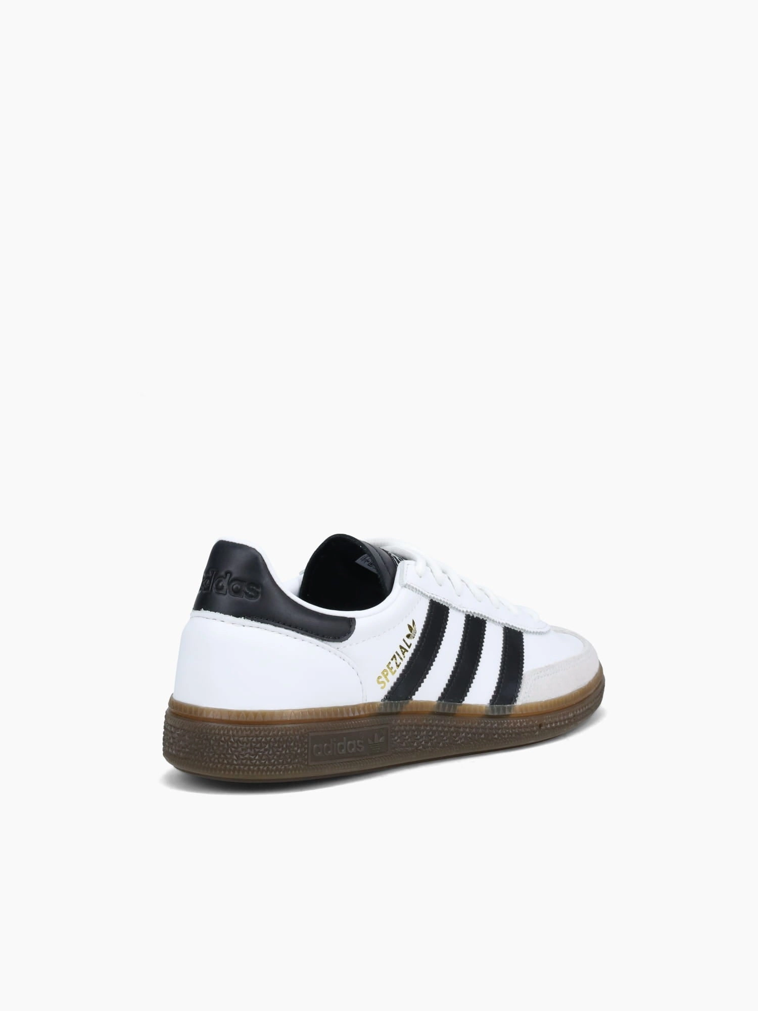 Handball Spezial White Black leather Flat Toe Shoes