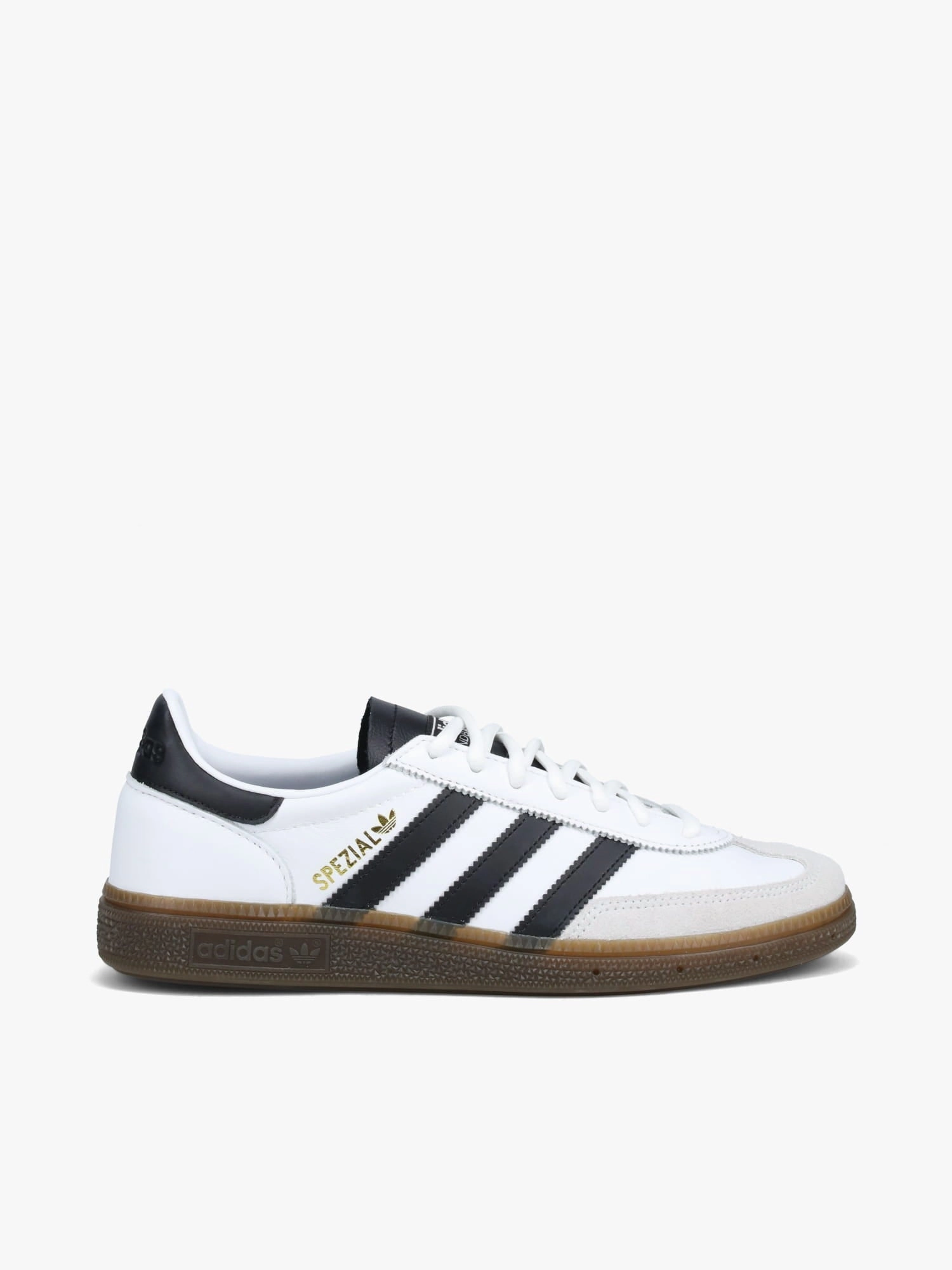 Handball Spezial White Black leather Comfort Shoes For Flat Feet