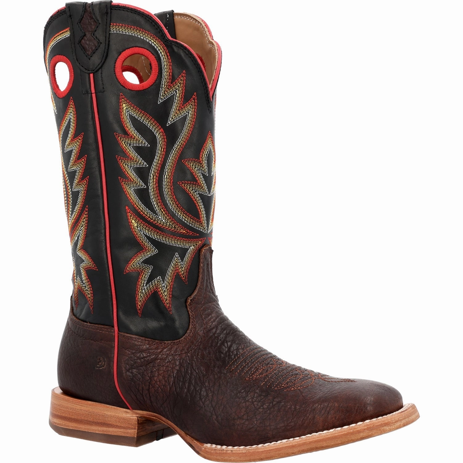 Horse Boots For Riding Durango Mens PRCA Western Chestnut/Black Eclipse Bullhide Cowboy Boots