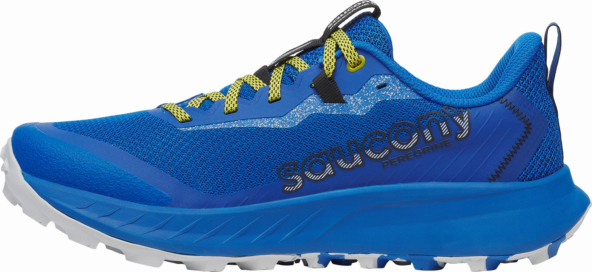 Saucony Peregrine 15 Mens Trail Running Shoes - Blue Wide Fit Trail Running Shoes