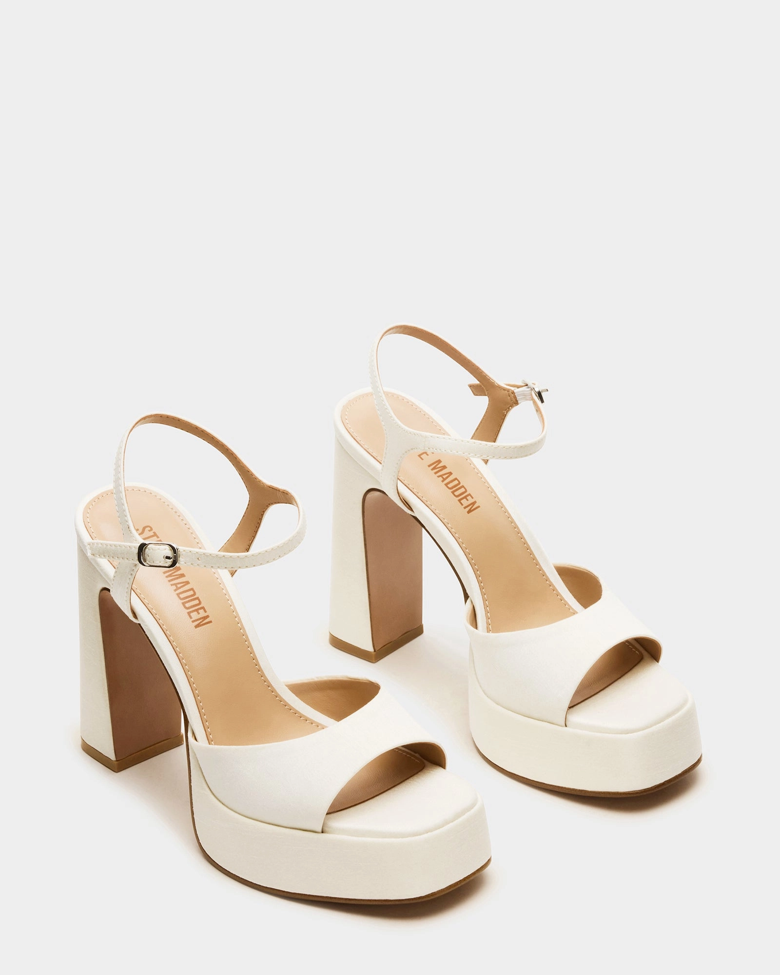 Dress High Heels Lady LIANDRA IVORY SATIN