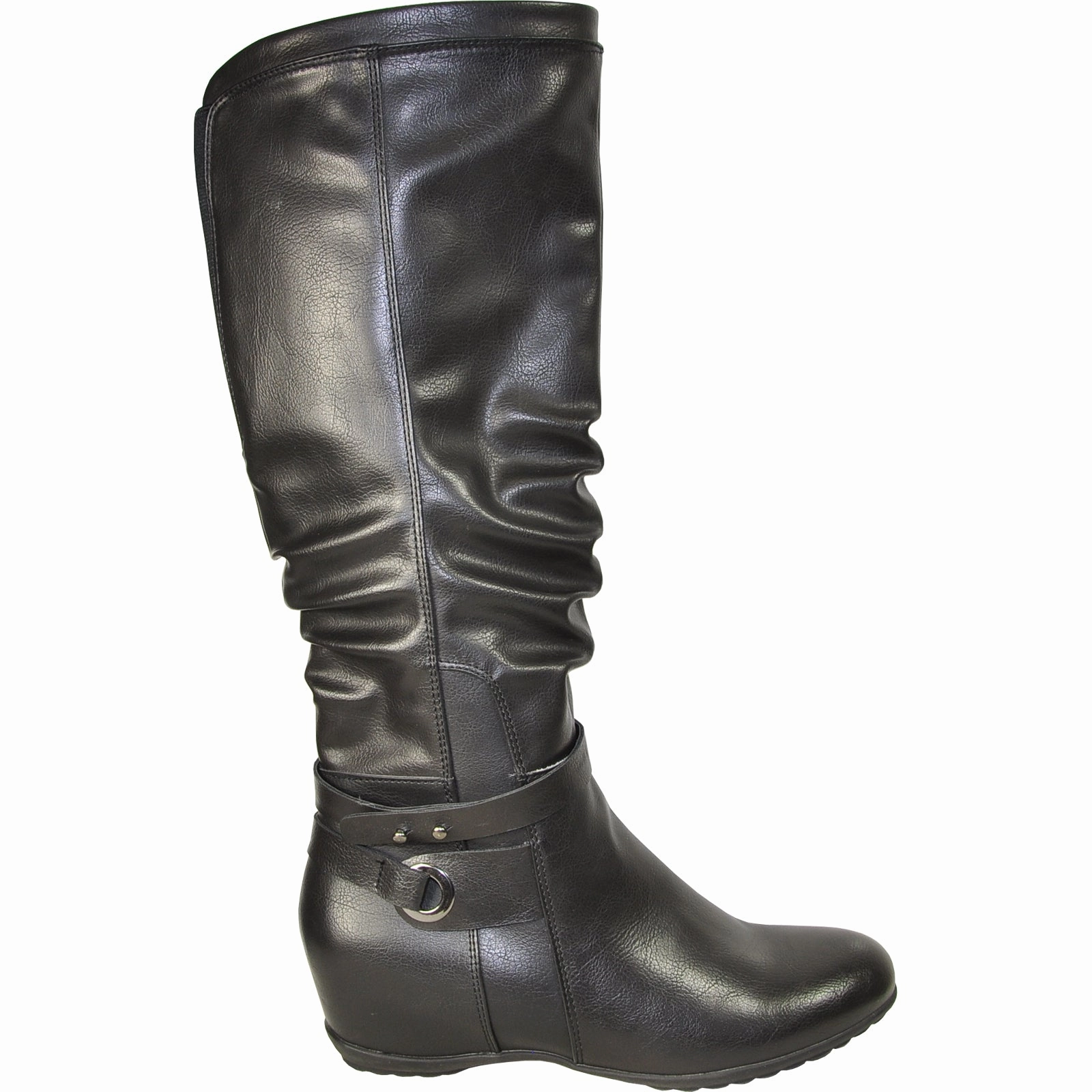 Cute Dresses To Wear With Knee High Boots VANGELO Women Boot HF9440 Knee High Casual Boot Black