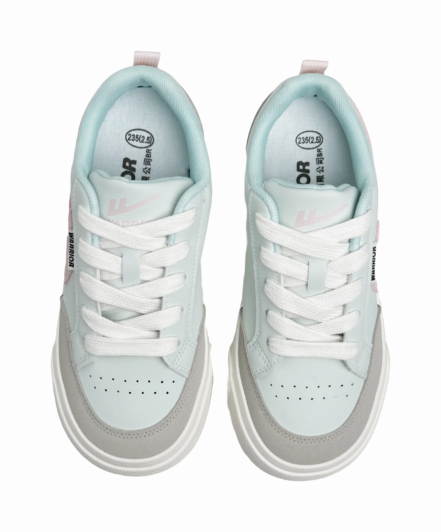 Shoes For WARRIOR Skateboard Shoes Women's Low top Blue Gray Pink