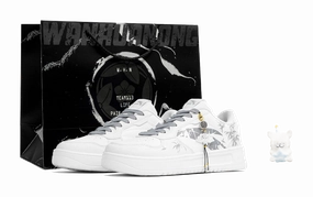 Casual Shoes With Lace Anta Slip Resistant Abrasion Resistant Low top Skateboard Shoes Unisex White Gray