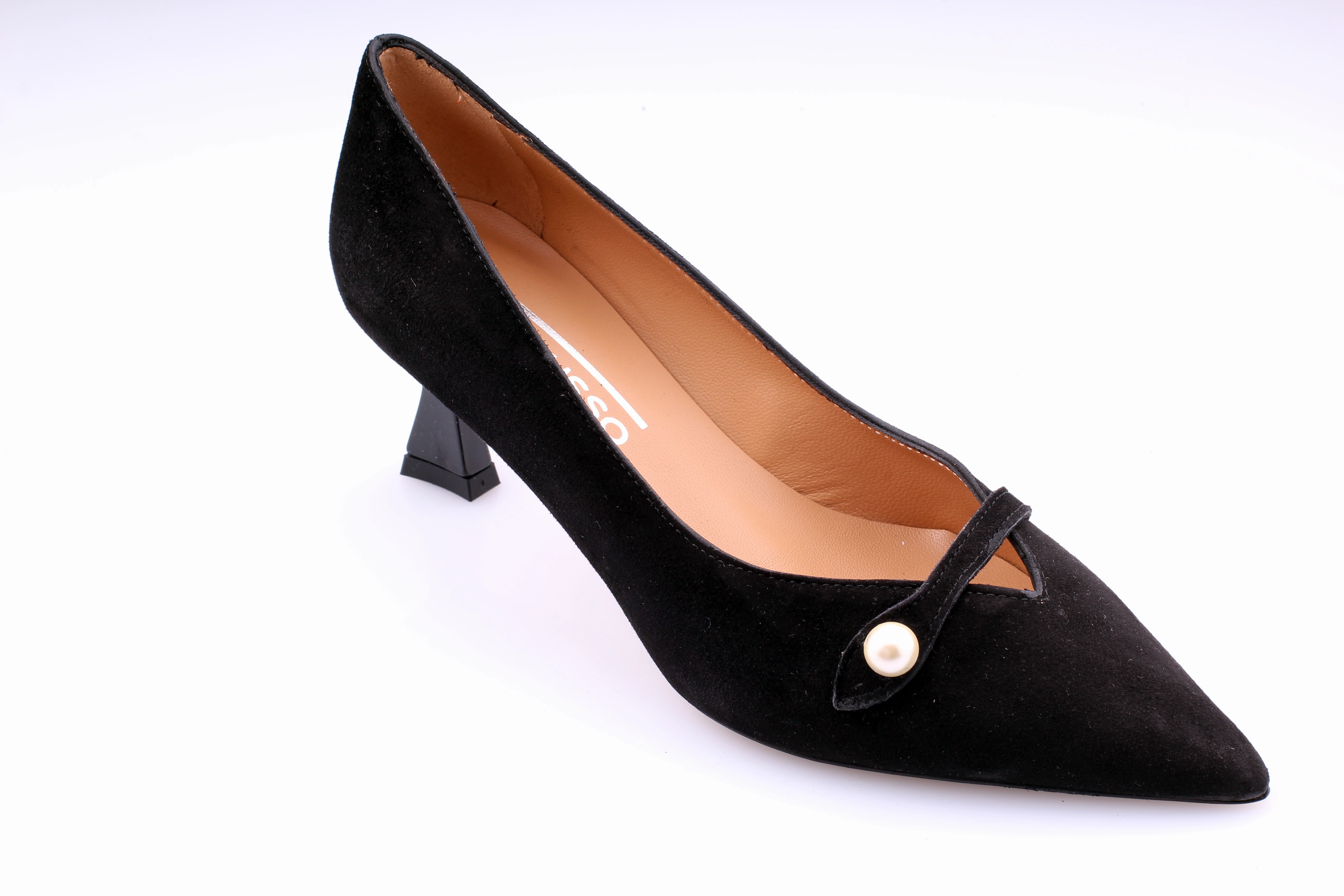 Gia Lusso Brianna V Leather Knee Block Heel Boots