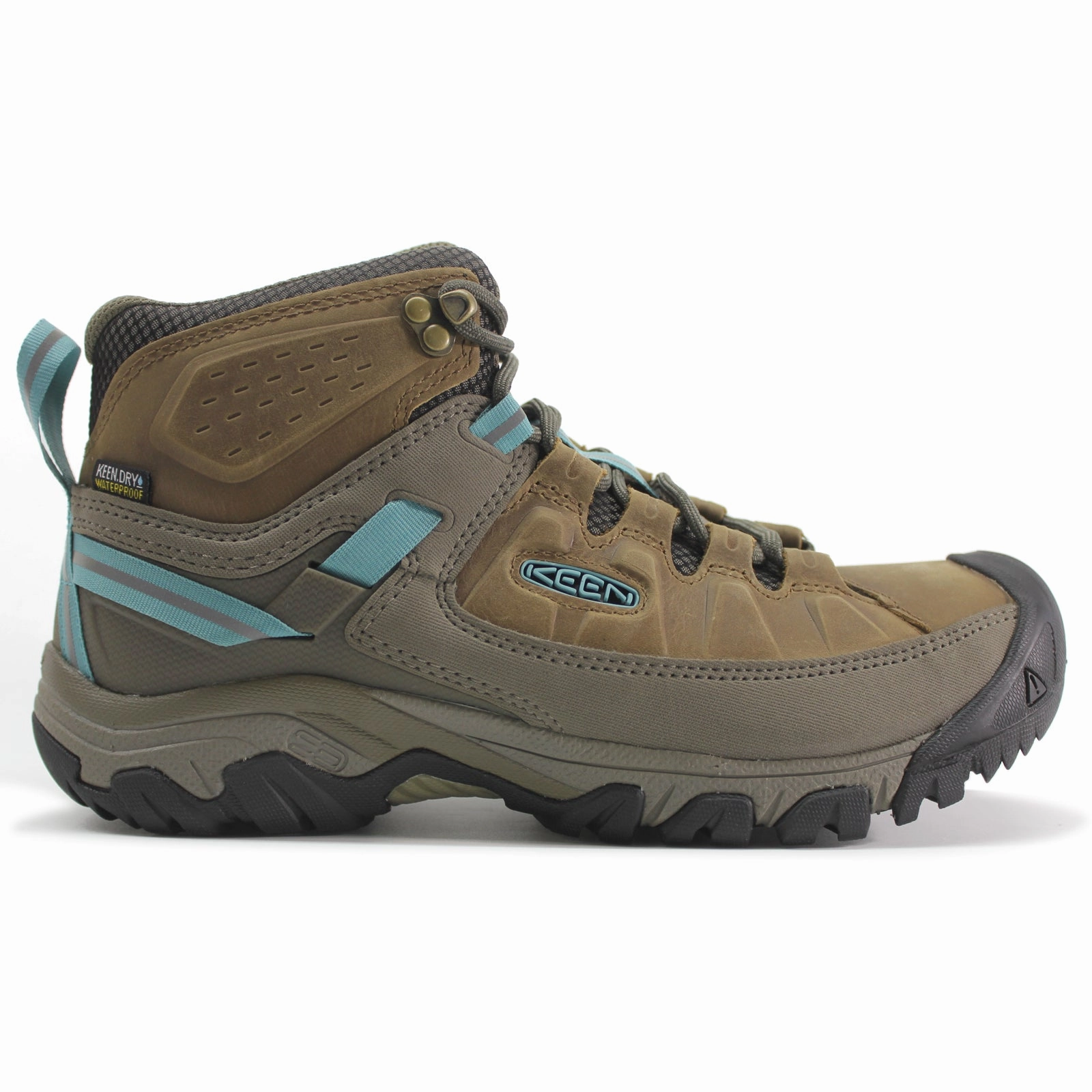 Keen Targhee III Mid Leather Textile Women's Toasted Coconut Porcelain Ankle Boots The Best Hiking Shoes
