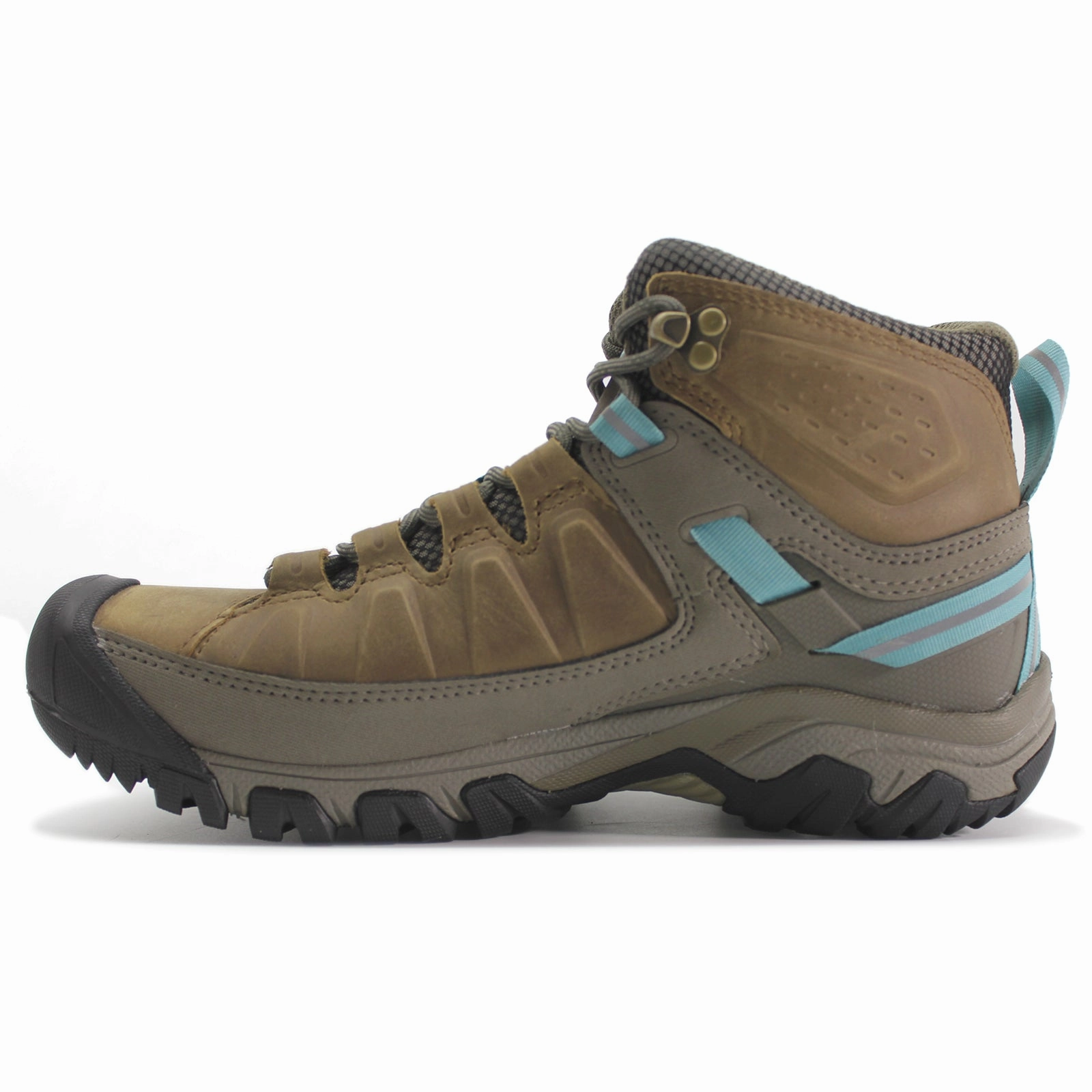 Keen Targhee III Mid Leather Textile Women's Toasted Coconut Porcelain Ankle Boots Waterproofing Hiking Shoes