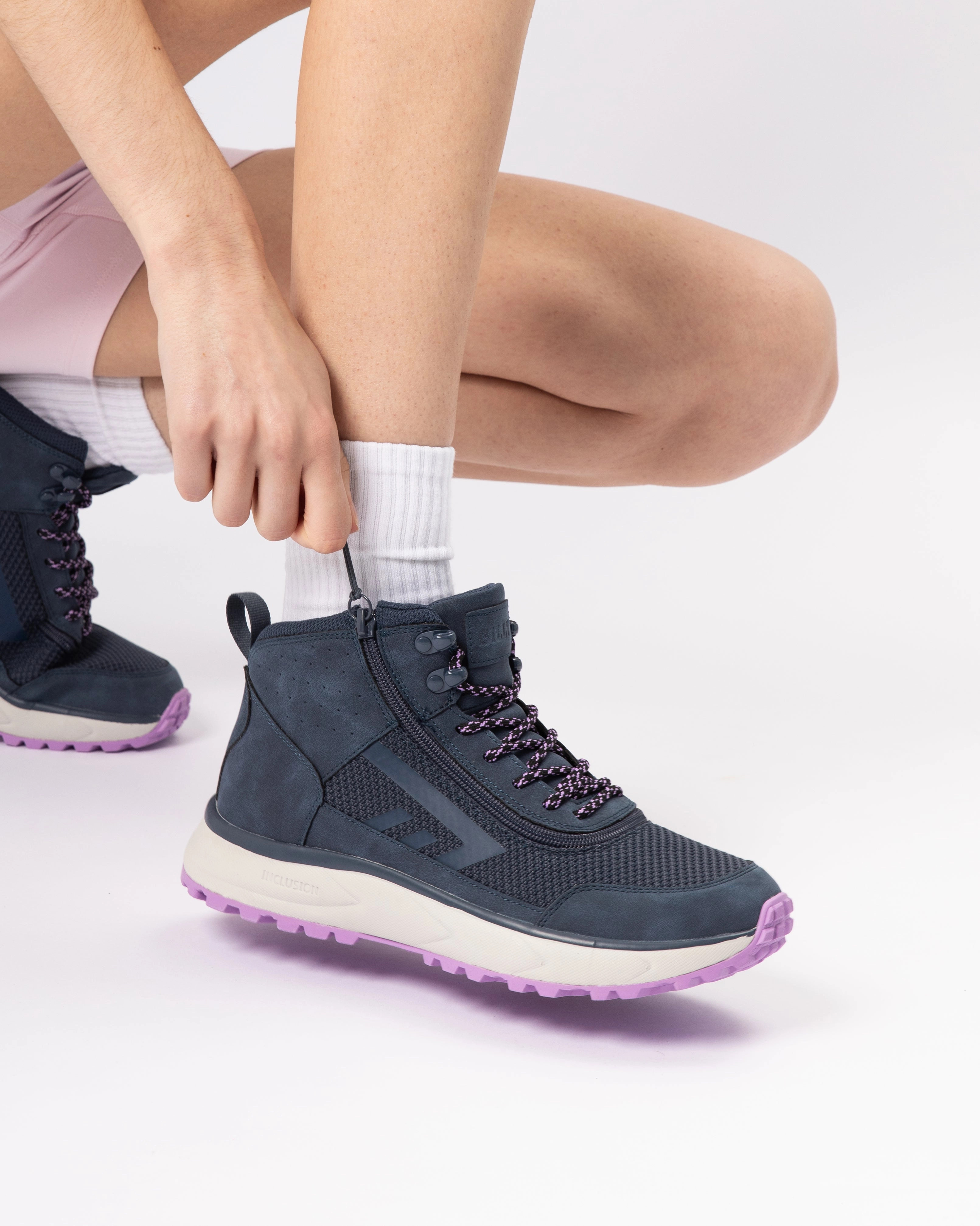 Inclusion Trail Boot (Women) - Navy/Purple Best Trail Shoes For Mud