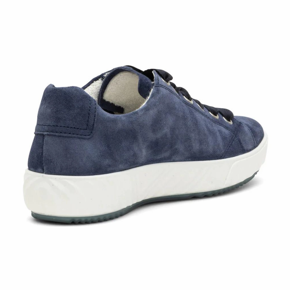 Ara Alexandria Indigo Suede Sneaker (Women's) Most Cushioned Walking Shoes