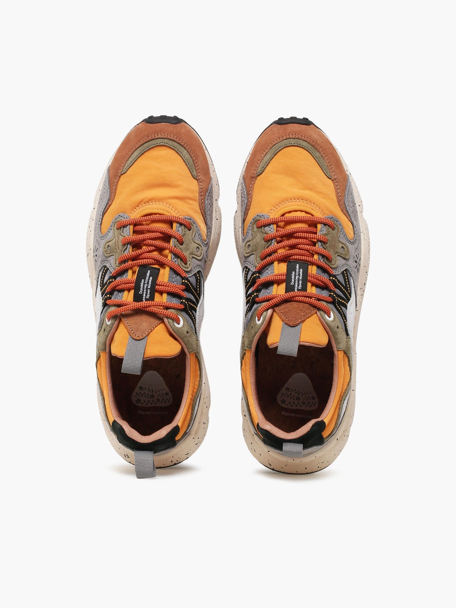 Flat Earth Shoes Meme Yamano 3 Man Brown Mustard suede Nylon