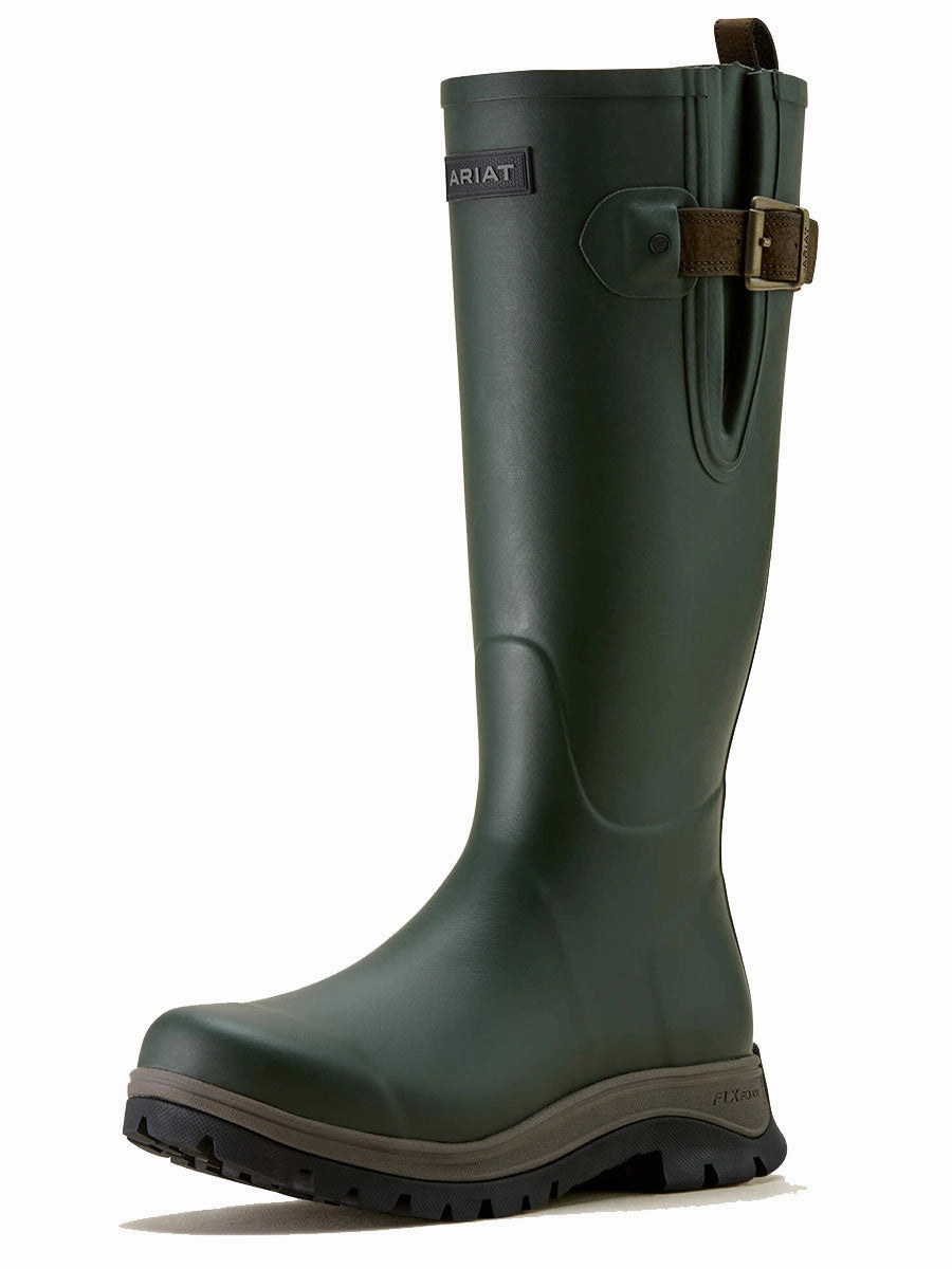 Nortiv 8 Ankle High Waterproof Hiking Boots ARIAT Woodstock Rubber Boot - Mens - Olive Night