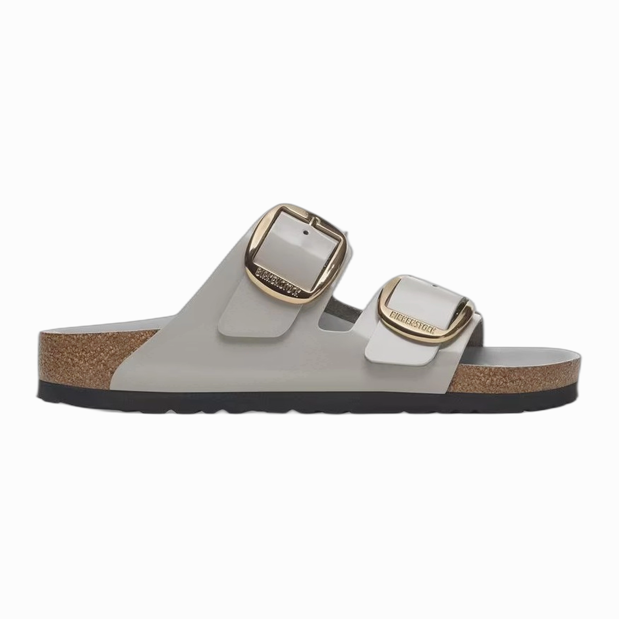 Arizona Big Buckle Natural Leather Patent Arizona Birkibuc Sandals
