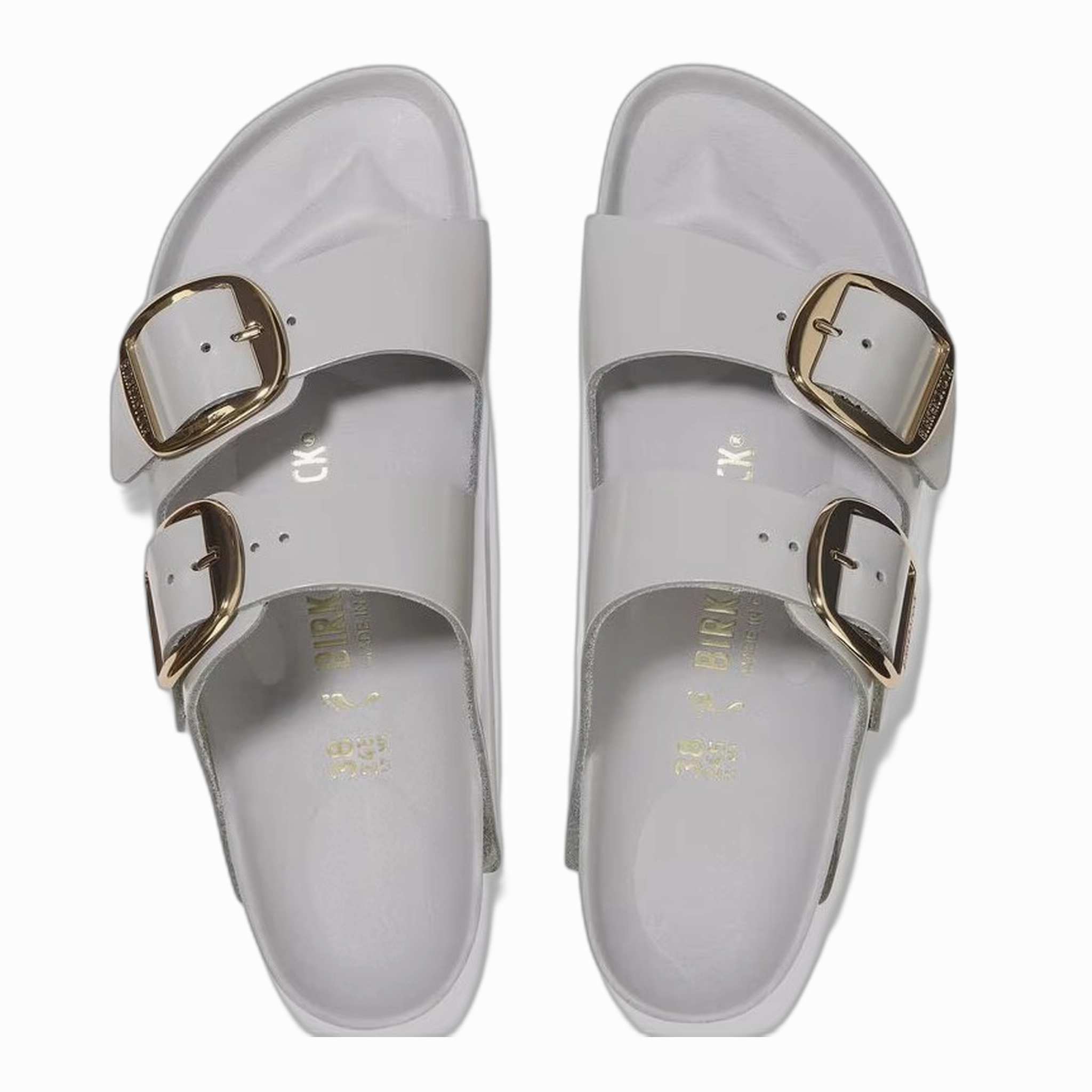 Arizona Big Buckle Natural Leather Patent Sheerling