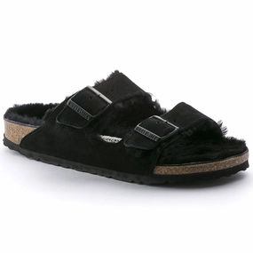 Arizona Shearling : Black Birkenstock Zermatt Slipper