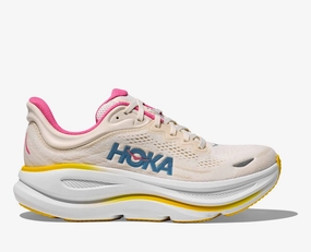 Women's HOKA Bondi 9 Running Shoe in Alabaster | Birch Kate Spade Combat Boots