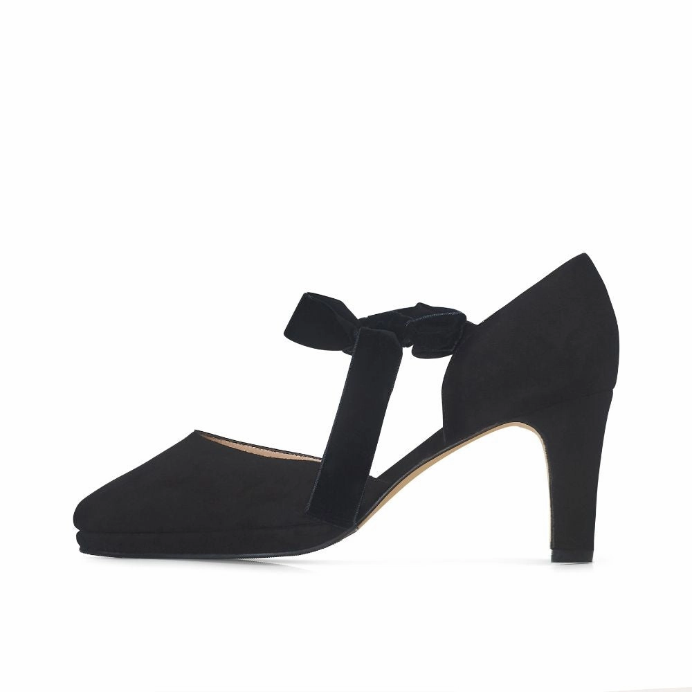 High Heels Bj Arya Extra-Wide Fit Platform Heels - Black Suede