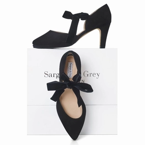 Heel Pads For High Heels Arya Extra-Wide Fit Platform Heels - Black Suede