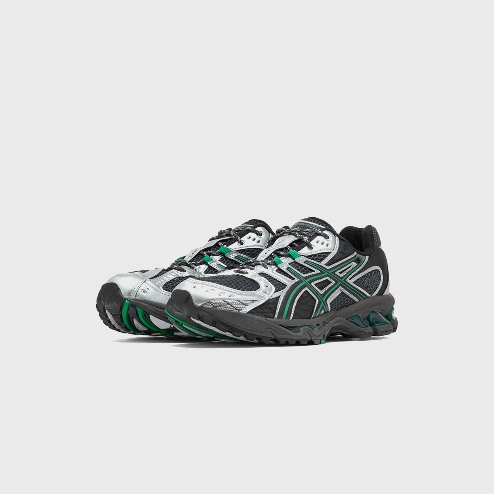 ASICS Gel-Nimbus 10.1 - Obsidian Grey / Green Basil Asics Running Shoes For Flat Feet