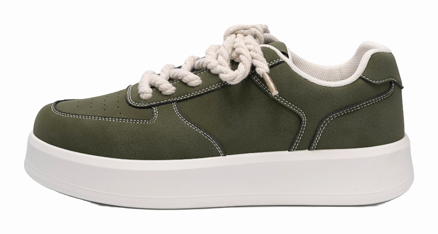 HUANQIU Air Force 1 Coverage Lightweight Height Increasing Low top Skateboard Shoes Men's Black