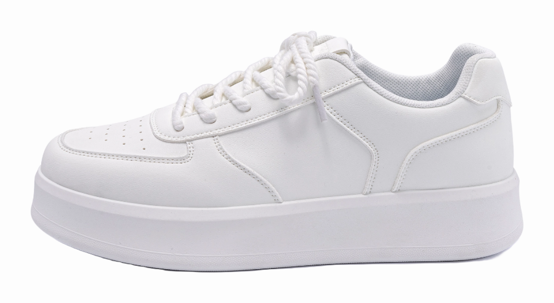 HUANQIU Air Force 1 Coverage Lightweight Height Increasing Low top Skateboard Shoes Men's Black