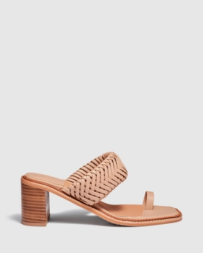 Avery Heels Nude Stiletto Strappy High Heels