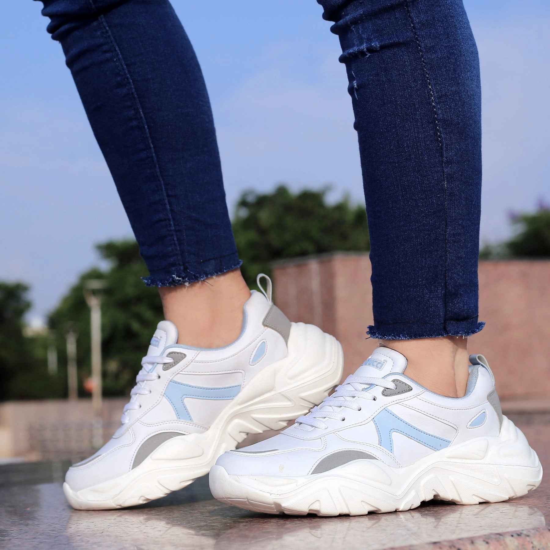 Bacca Bucci HARPER Low-top Platform Chunky Fashion Sneakers For Women Walking In Europe Shoes