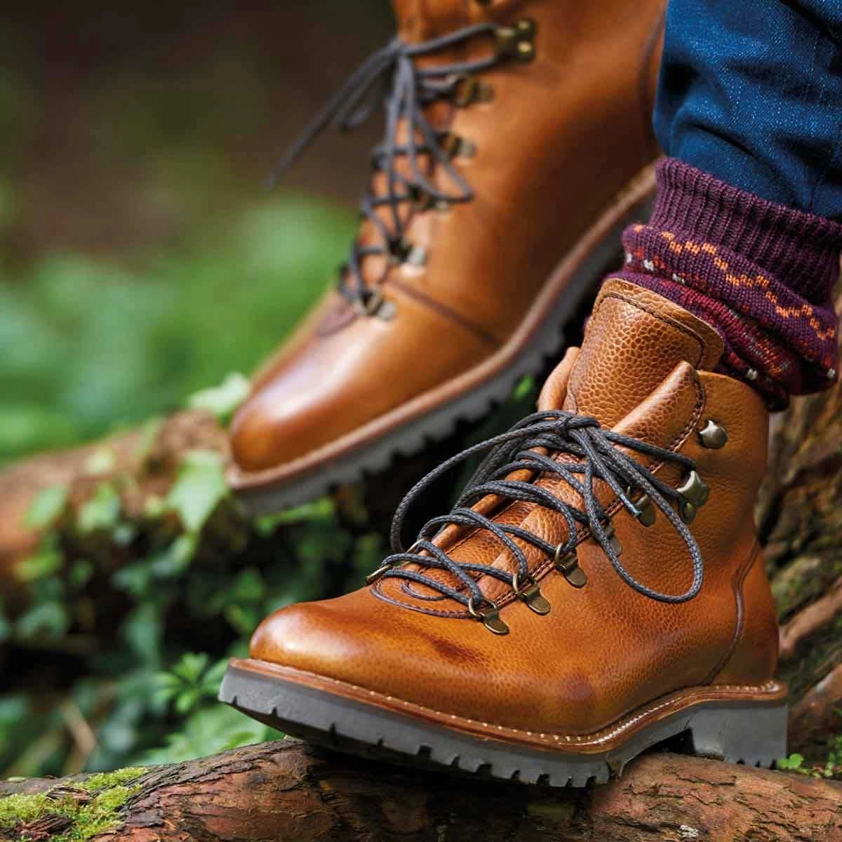 BARKER Glencoe Boots - Mens Hiking - Cherry Grain Timberland Mt Maddsen Waterproof Hiking Boots