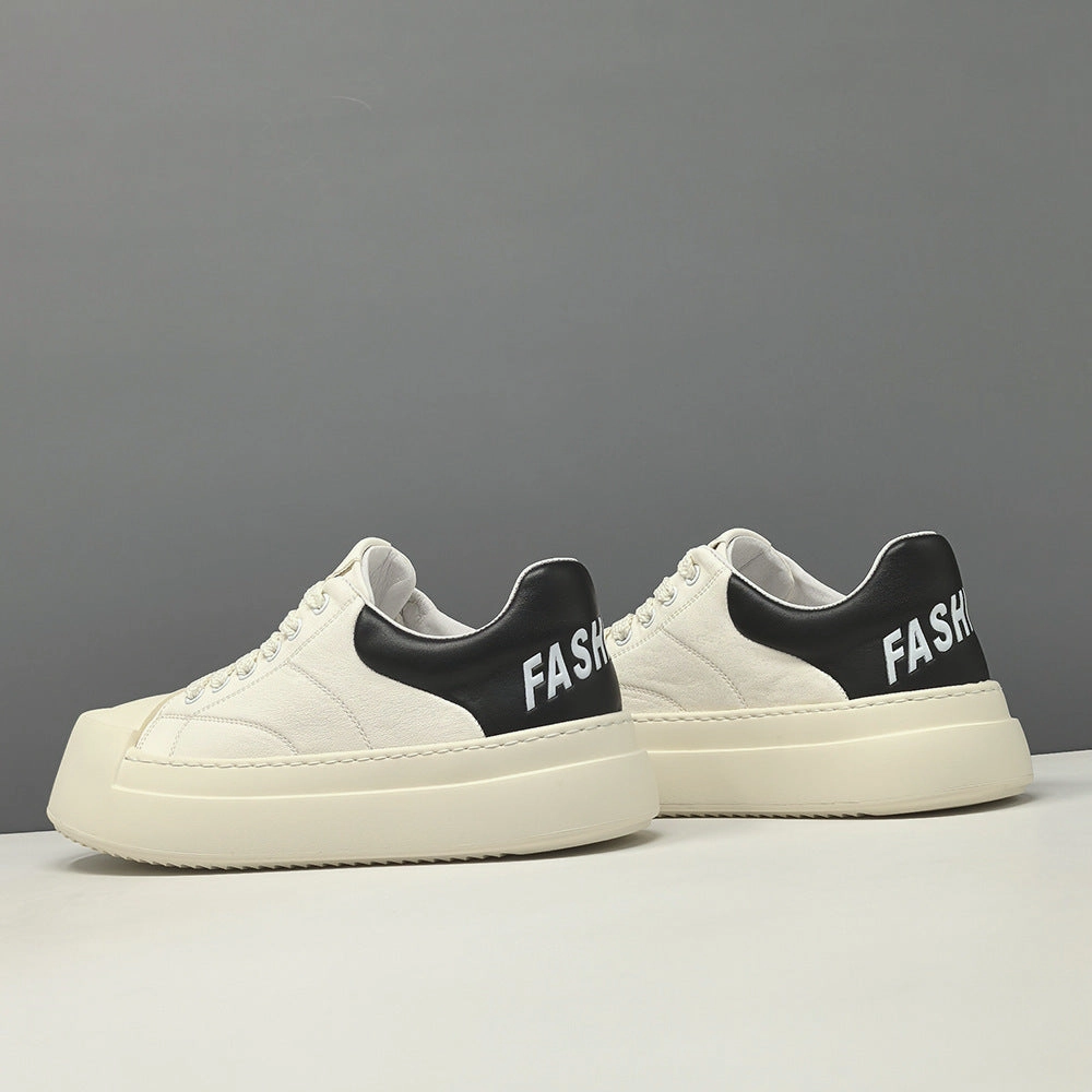 Men's Fashion Quilted Leather Flat Casual Shoes Clubbing Outfits With Flat Shoes