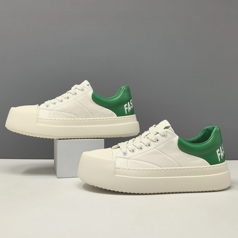 Studded Flat Shoes Men's Fashion Quilted Leather Flat Casual Shoes