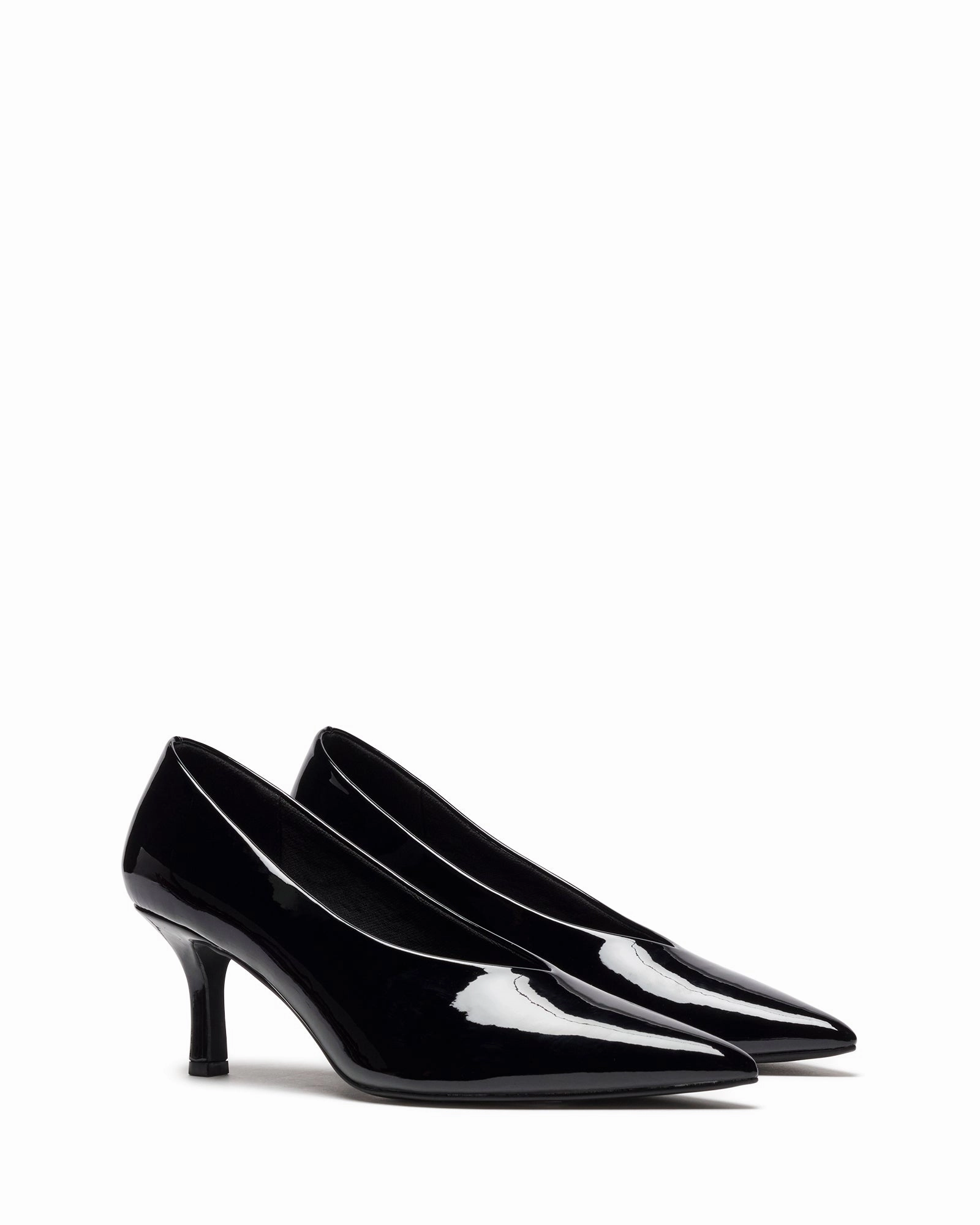 High Heels Flip Flops Jordyn Pump Black Patent