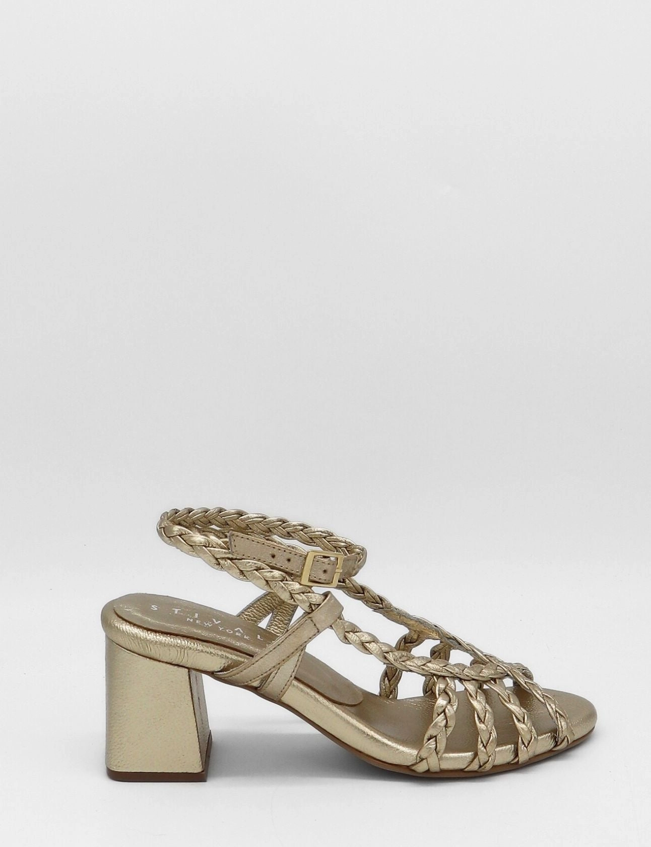 Bellisima braided crochet sandals in gold leather women shoes Casual Shoes To Wear With Khaki Shorts