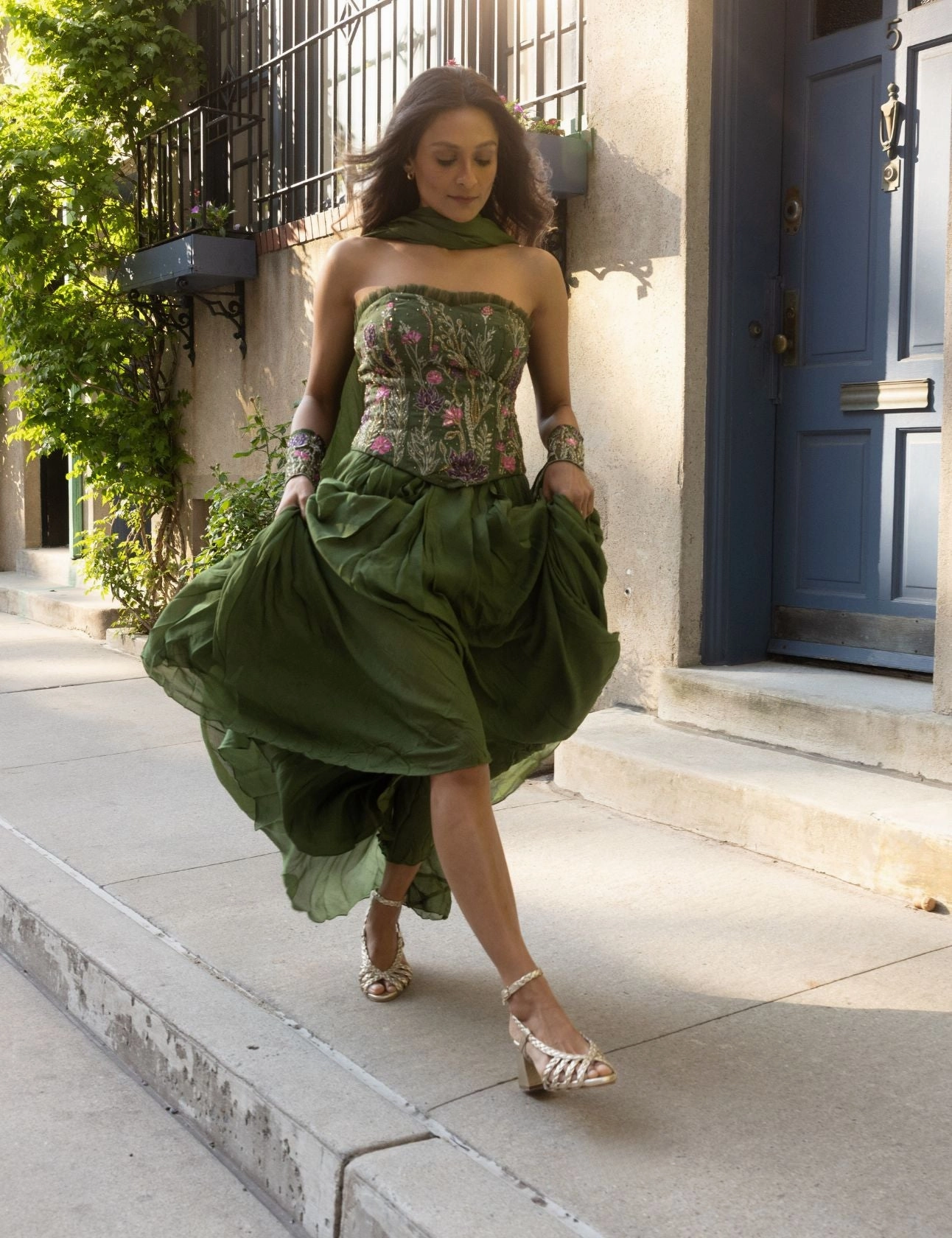 Bellisima braided crochet sandals in gold leather women shoes Winter Shoes Casual