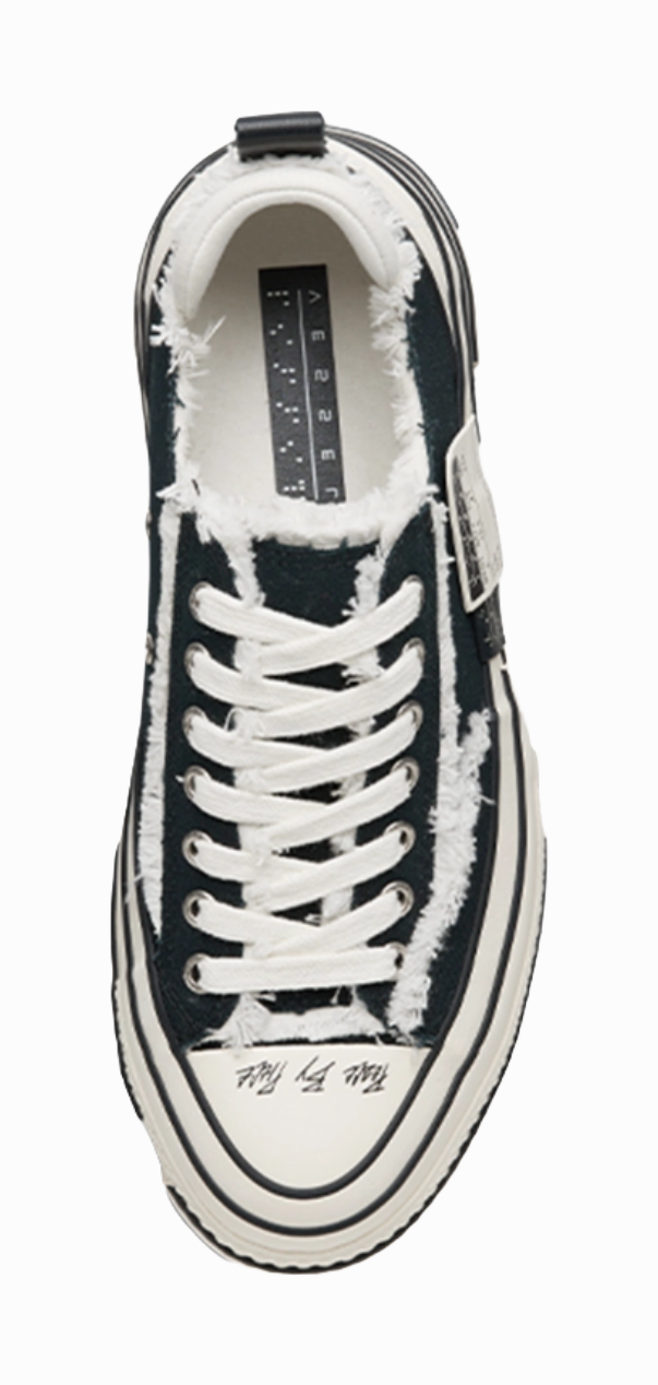 VESSEL Low top Canvas Shoes Unisex Black Sky Casual Shoes