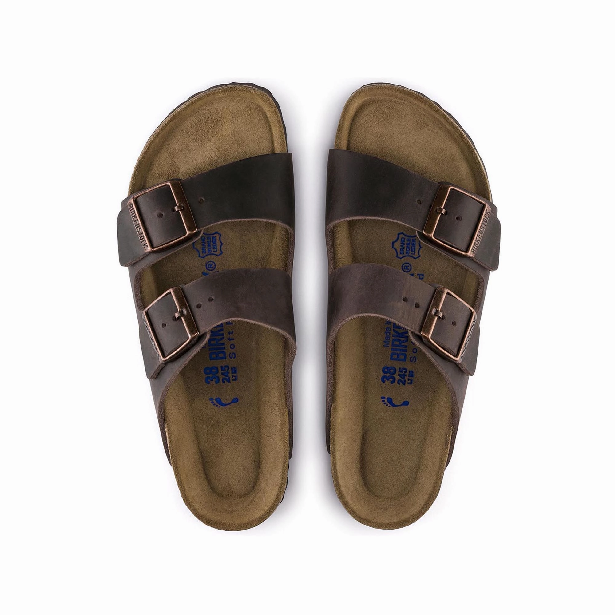 BIRKENSTOCK ARIZONA SOFT FOOTBED HABANA OILED LEATHER UNISEX Arizona Soft Footbed Sandals